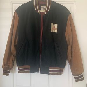 Medium Disney Mickey Mouse Letterman Bomber. EUC